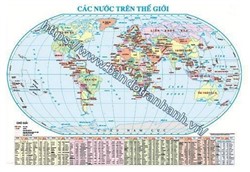 Bản đồ Các nước trên thế giới (1M)